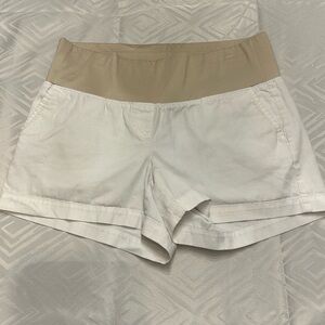 White Loft Maternity Shorts